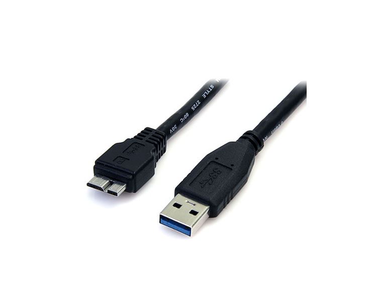 8Ware USB 3.0 Cable 1m A to Micro-USB B Male to Male Black