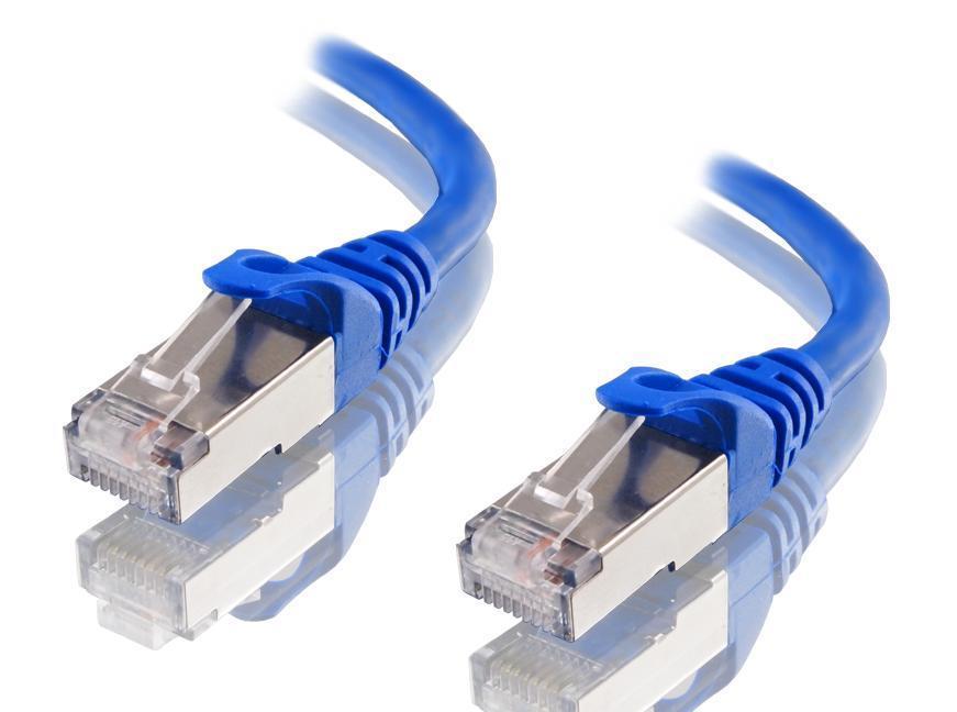 Astrotek CAT6A Shielded Ethernet Cable 50m Blue Color 10GbE RJ45 Network LAN Patch Lead S/FTP LSZH Cord 26AWG