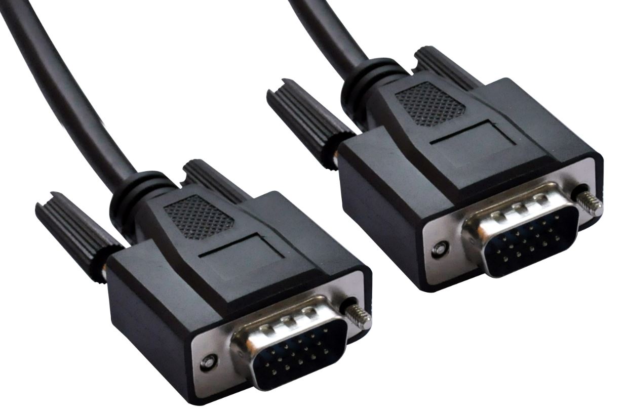 Astrotek VGA Cable 2m - 15 pins Male to 15 pins Male for Monitor PC Molded Type Black