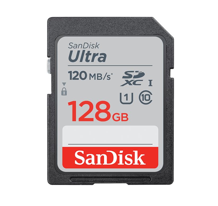 SanDisk Ultra 128GB SDHC SDXC UHS-I Memory Card 120MB/s Full HD Class 10 Speed Shock Proof Temperature Proof Water Proof X-ray Proof Digital Camera