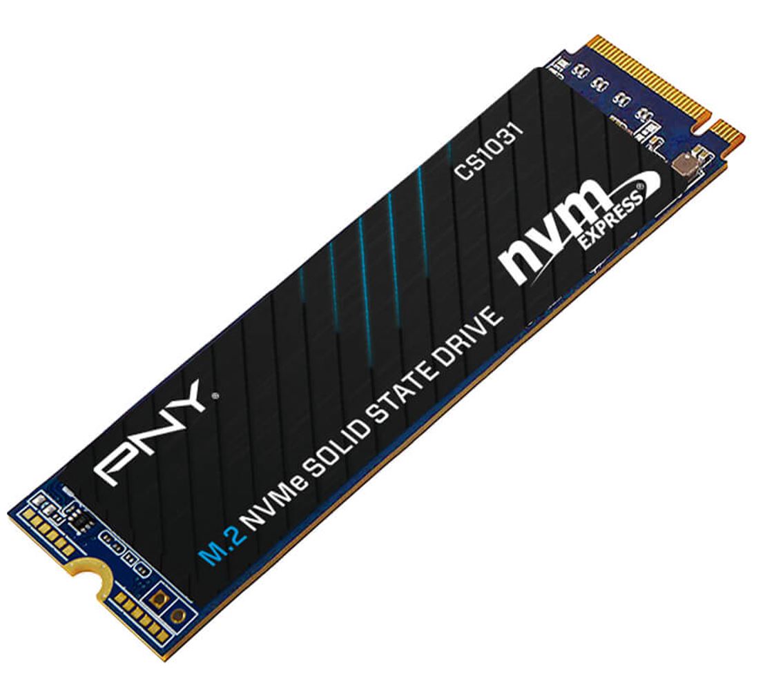 PNY CS1031 256GB NVMe SSD Gen3x4 M.2 1700MB/s 1500MB/s R/W 380TBW 2M hrs MTBF 5yrs wty ~250GB