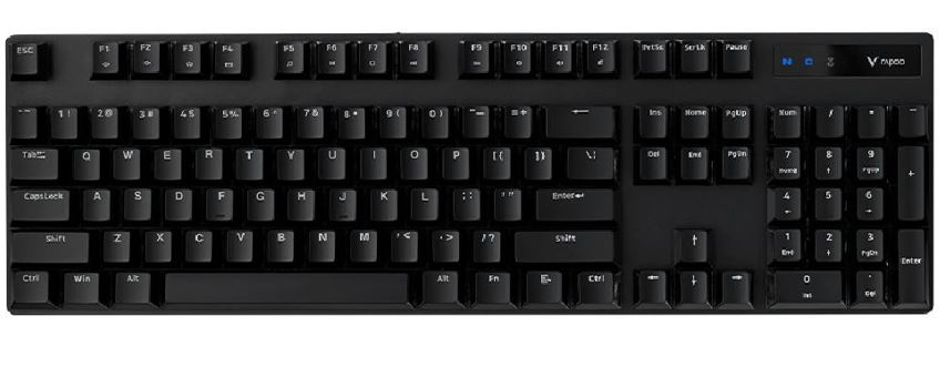 RAPOO V500 Pro Mechanical Wireless Keyboard - 2.4G, Spill Resistant, Metal Cover, Ideal for Entry Level Gamers