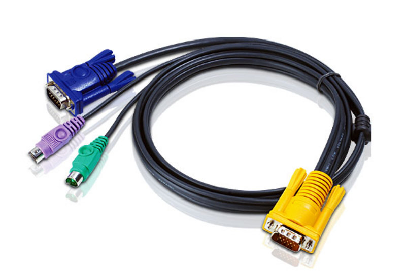 Aten KVM Cable 1.8m with VGA & PS/2 to 3in1 SPHD to suit CS7xE, CS13xx, CS17xxA, CS17xxi, CL5xxx, CL10xx, KL91xx, KN91xx (LS)