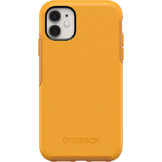 OtterBox Apple iPhone 11 Symmetry Series Case - Aspen Gleam Yellow (77-62469), Ultra-Slim Profile, 360-Degree Phone Protection, Raised Screen Bumper,