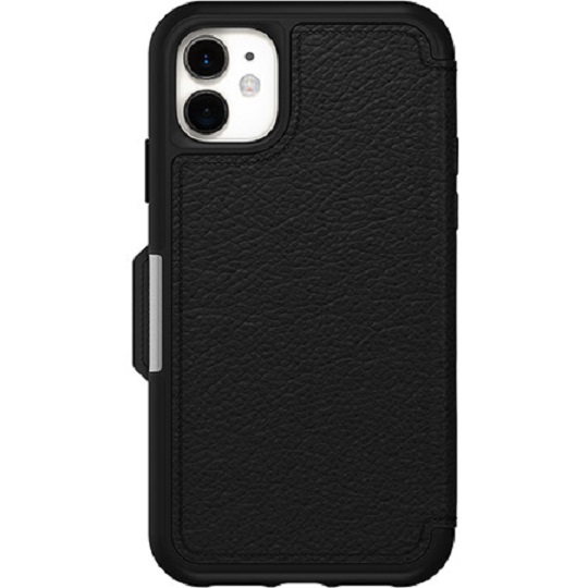 OtterBox Apple iPhone 11 Strada Series Case - Shadow Black (77-62479), Luxury leather portfolio with OtterBox Certified Drop+ Protection