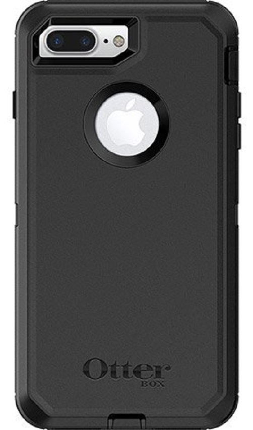 OtterBox Defender Series Case for Apple iPhone 8 Plus/7 Plus - Black (77-56825), Drop-Protection, Multi-Layer Protection, Belt Clip