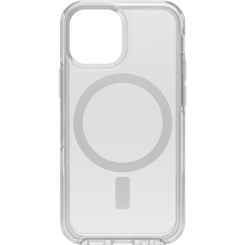 OtterBox Apple iPhone 13 mini Symmetry Series+ Clear Antimicrobial Case for MagSafe (77-83650) - Clear - Strong magnetic alignment and attachment