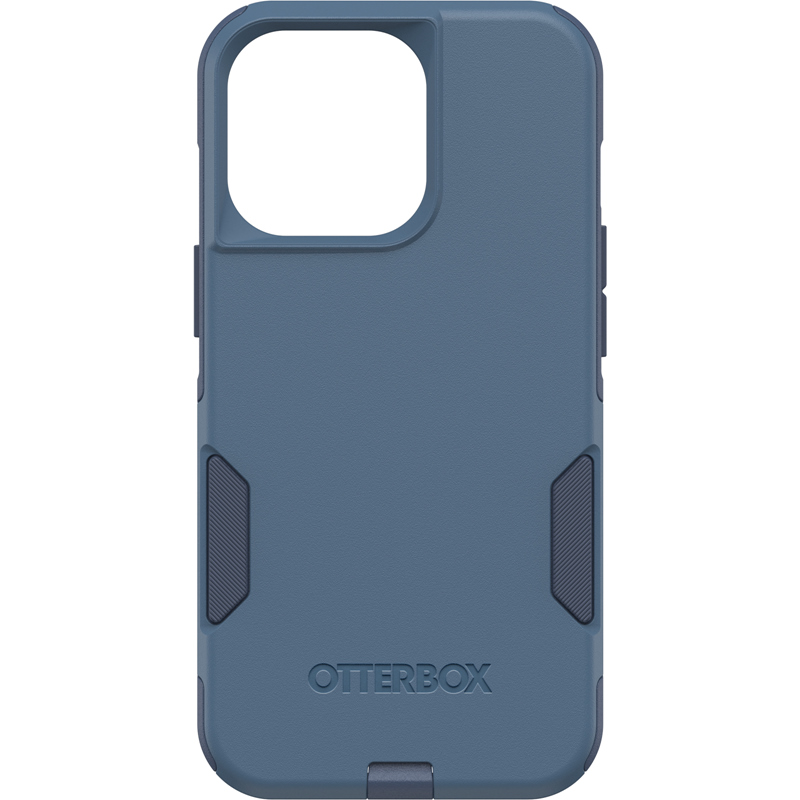 OtterBox Apple iPhone 13 Pro Commuter Series Antimicrobial Case - Rock Skip Way (Blue) (77-83440), Wireless Charging Compatible, Dual-Layer Protection