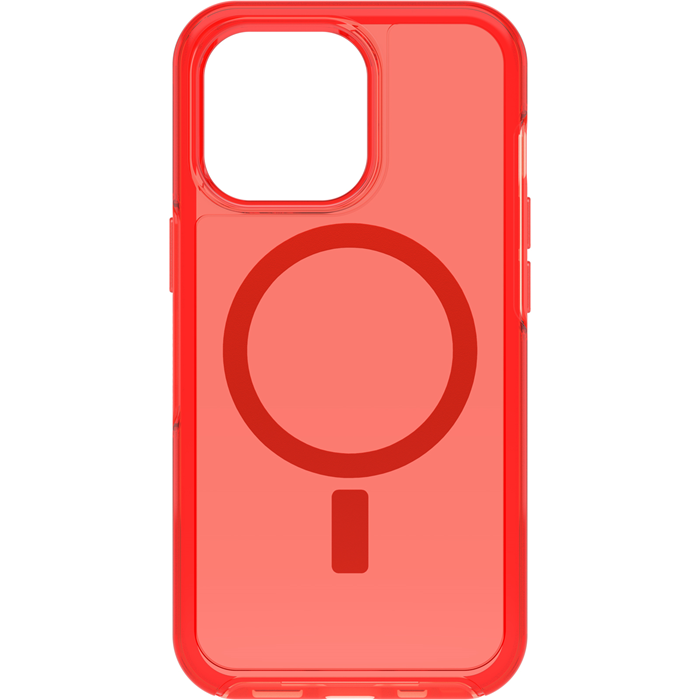 OtterBox Apple iPhone 13 Pro Symmetry Series+ Clear Antimicrobial Case for MagSafe - In The Red (77-83642)