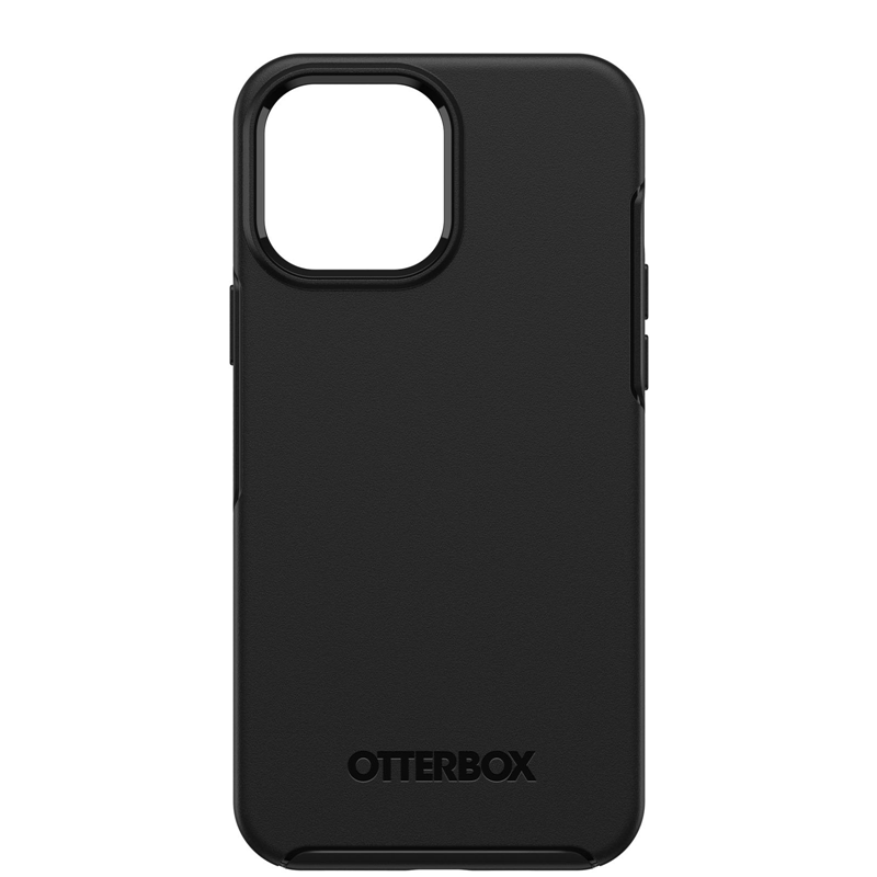 OtterBox Apple iPhone 13 Pro Max Symmetry Series+ Antimicrobial Case with MagSafe - Black (77-83600), Wireless Charging Compatible,Easy On/Off