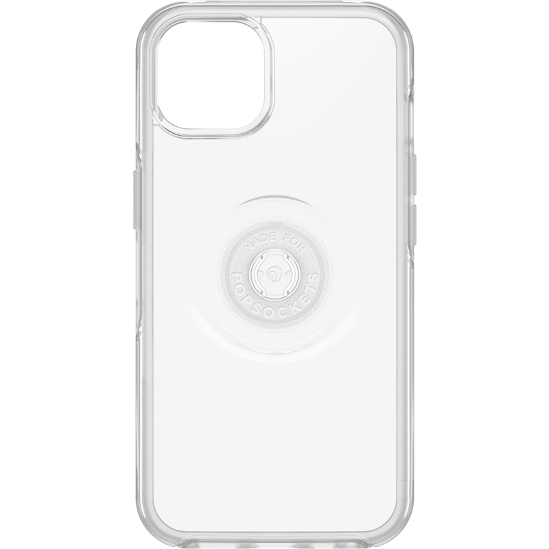 OtterBox Apple iPhone 13 Otter + Pop Symmetry Series Clear Case - Clear Pop ( 77-85394), Integrated PopGrip, Swappable PopTop, Pocket-Friendly Design