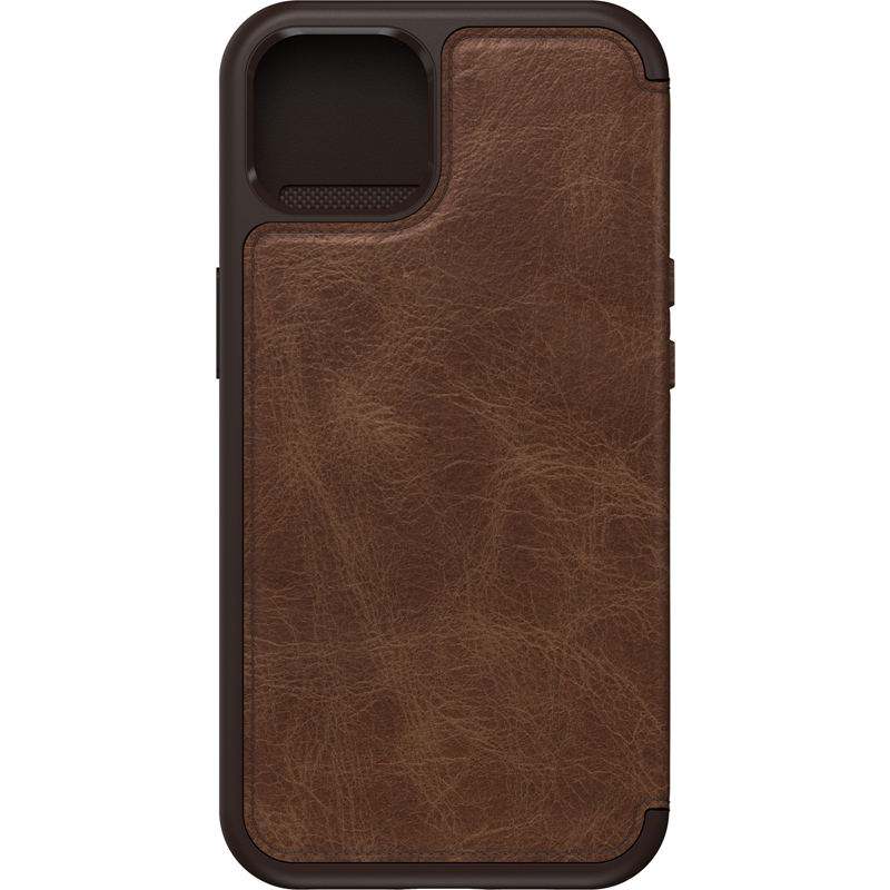 OtterBox Apple iPhone 13 Strada Series Case - Espresso Brown (77-85799), Genuine Leather,  Card Holder, Pocket-Friendly Design, Magnetic Latch