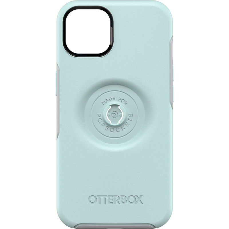 OtterBox Apple iPhone 13 Otter + Pop Symmetry Series Antimicrobial Case - Tranquil Waters (77-85382), Integrated PopGrip, Swappable PopTop