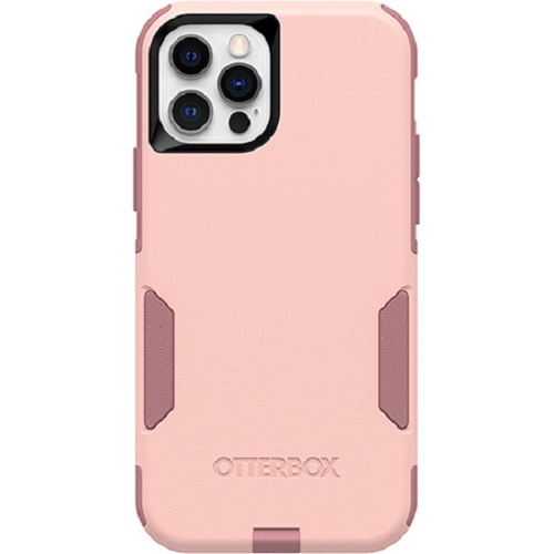 Otterbox Apple iPhone 12 and iPhone 12 Pro Commuter Series Case - Ballet Way Pink (77-65407), Wireless Charging Compatible, Dual-Layer Protection