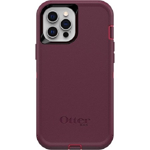 Otterbox Apple iPhone 12 Pro Max Defender Series Case - Berry Potion Pink (77-65451), Multi-Layer Defense, Works With QI Wireless Charging, Belt Clip