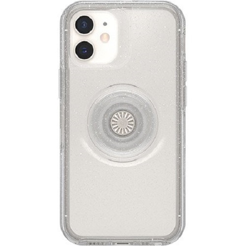 Otterbox Apple iPhone 12 mini Otter + Pop Symmetry Series Clear Case- Stardust Pop (77-66173),  Raised Edges Protect Camera And Screen, Easy On/Off