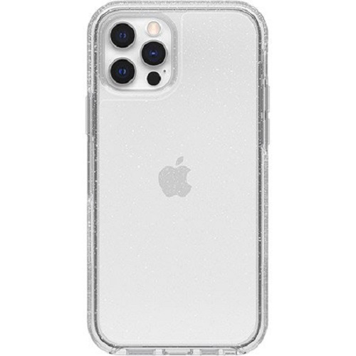 Otterbox Apple iPhone 12 and iPhone 12 Pro Symmetry Series Clear Case - Stardust Glitter (77-65423), Wireless Charging Compatible, Ultra-Thin Design