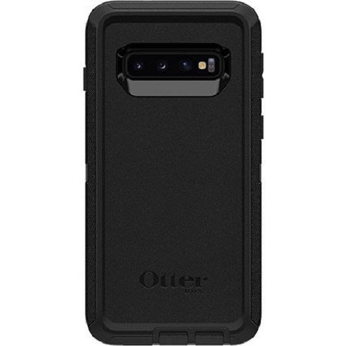 OtterBox Defender Series for Samsung Galaxy S10 - Black (77-61282), Drop Protection, Multi-Layer Protection,  Belt Clip/Holster, Dust Protection