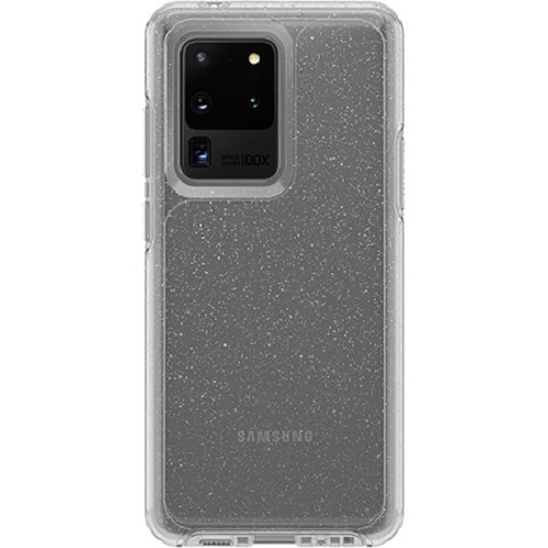 OtterBox Samsung Galaxy S20 Ultra 5G Symmetry Series Clear Case - Stardust Glitte (77-64222), Durable Protection, Raised Screen Bumper