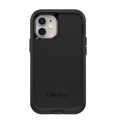 Otterbox Apple iPhone 12 mini Defender Series Case - Black (77-65352), Wireless Charging Compatible, Port Protection, Holster/Kickstand