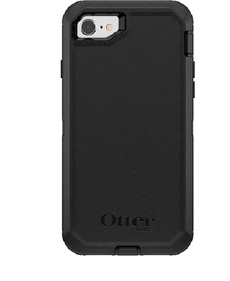 OtterBox Defender Series for iPhone SE (2nd gen)  /  iPhone 8 /  iPhone 7 - Black (77-56603), Multi-Layer Protection, Drop Protection, Belt Clip