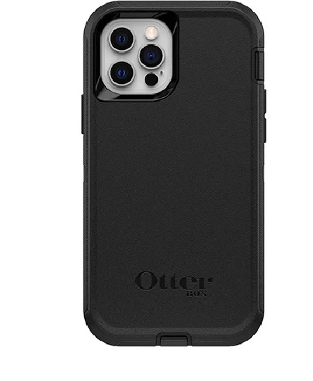 Otterbox Apple iPhone 12 and iPhone 12 Pro Commuter Series Case - Black (77-65405), Wireless Charging Compatible, Dual-Layer Protection