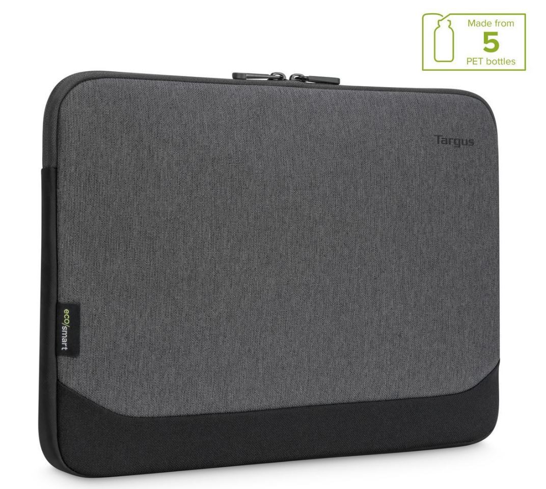 Targus 15.6' Cypress EcoSmart Sleeve for Laptop Notebook Tablet - Up to 15.6', Made with 5 Recycled Plastic Water Bottles - Grey (20% OFF)