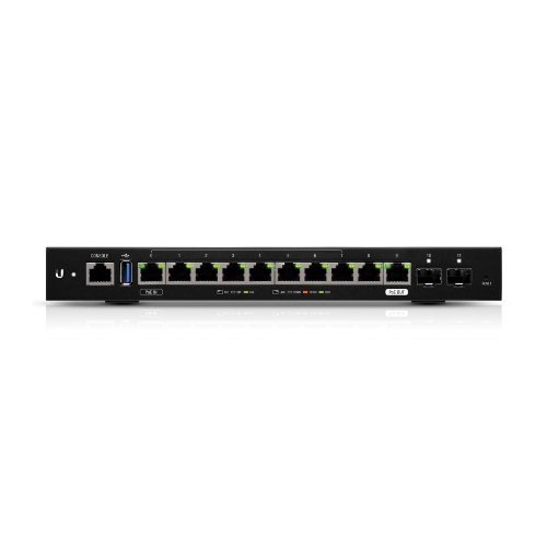 Ubiquiti EdgeRouter 12 - 10-Port Gigabit Router, 2 SFP Ports- 24v Passive PoE In and Out (Limited) - 1GHz Quad Core Processor - 1GB RAM