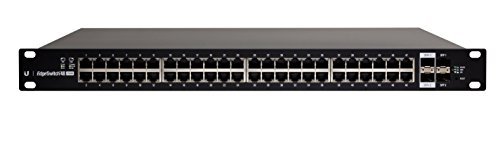 Ubiquiti EdgeSwitch 48 - 48-Port Managed PoE+ Gigabit Switch, 2 SFP and 2 SFP+, 750W Total Power Output - Supports PoE+ and 24v Passive