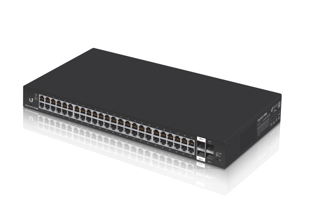 Ubiquiti EdgeSwitch 48 - 48-Port Managed Gigabit Switch, 2 SFP and 2 SFP+, Layer 2 and Layer 3 Capabilities