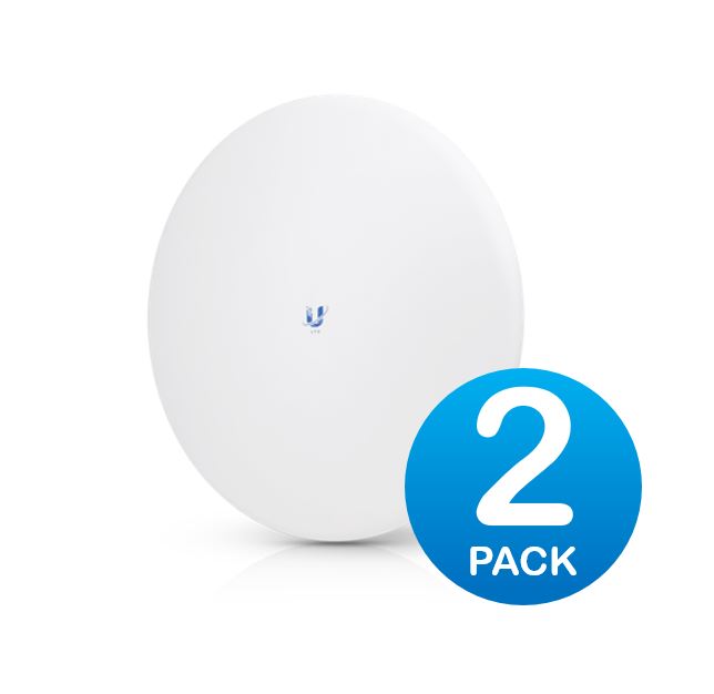 Ubiquiti Point-to-MultiPoint (PtMP) 5GHz 2 Pack, Up To 25km, 24 dBi Antenna, Functions in a PtMP Environment w/ LTU-Rocket as Base Station