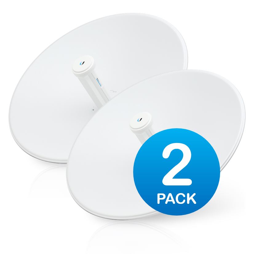 Ubiquiti PowerBeam 5 AC 500 27dBi 5GHz 802.11ac 2x2 MIMO Antenna - 2 Packs