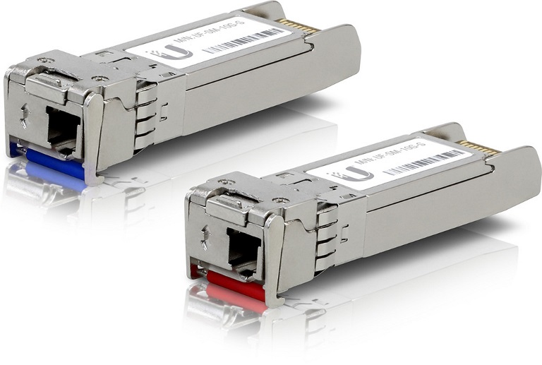 Ubiquiti UFiber  SFP+ Single-Mode Module 10G BiDi 2-pack - Same 10Gbps speed, Less Cable Required (Single Strand and LC Connector)