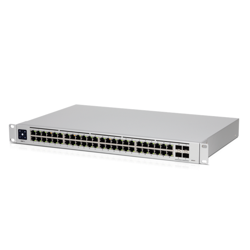 Ubiquiti UniFi 48 port Managed Gigabit Layer2 & Layer3 Switch - 48x Gigabit Ethernet Ports, 4x SFP+ Ports - Touch Display - GEN2