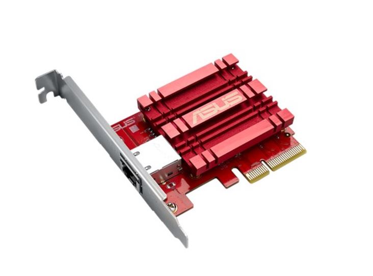 ASUS XG-C100C 10GBase-T PCIe Network Adapter, Backward Compatibility 5/2.5/1G and 100Mbps, Built-in QoS