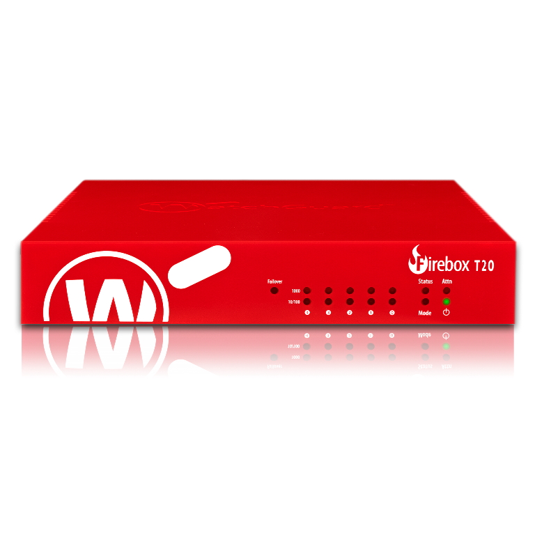 WatchGuard Firebox T20 with 3-yr Standard Support (WW) - Only available to WGOne Silver/Gold Partners