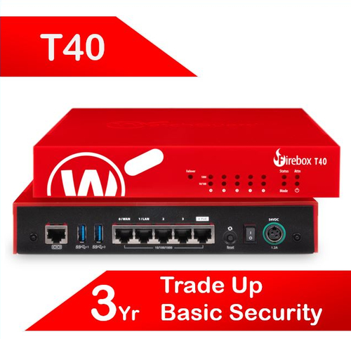 Trade Up to WatchGuard Firebox T40 with 3-yr Basic Security Suite (AU)