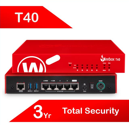 WatchGuard Firebox T40 with 3-yr Total Security Suite (AU)