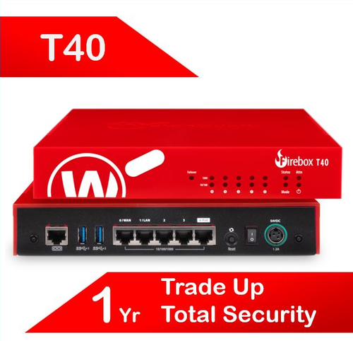 Trade Up to WatchGuard Firebox T40 with 1-yr Total Security Suite (AU)