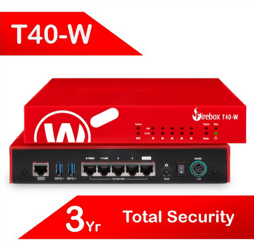 WatchGuard Firebox T40-W with 3-yr Total Security Suite (AU)