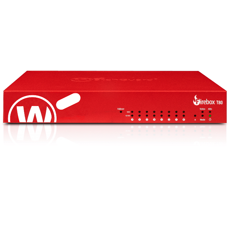 WatchGuard Firebox T80 with 1-yr Standard Support (AU) - Only available to WGOne Silver/Gold Partners