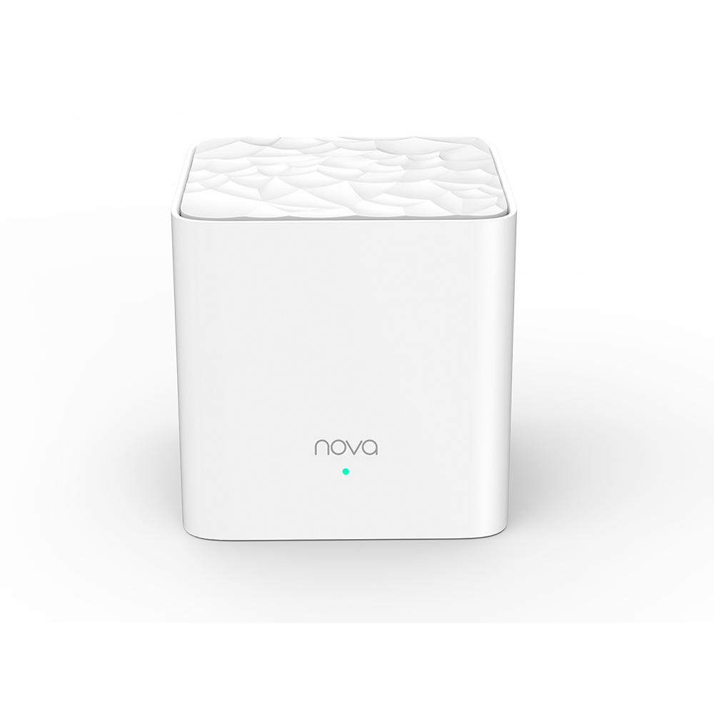 Tenda Nova MW3 1-pack AC1200 Whole-home Mesh WiFi System, 100 Square Meters, 867Mbps/300Mbps, MI-MIMO, SSID Broadcast, Beamforming