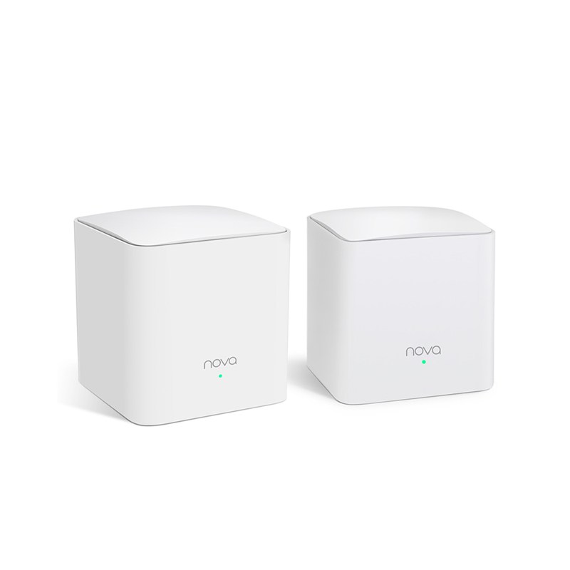 Tenda Nova MW5s 2-pack AC1200 Whole-Home Mesh WiFi System, 230 Square Meters, 867Mbps/300Mbps, MI-MIMO, SSID Broadcast, Beamforming, Smart QoS