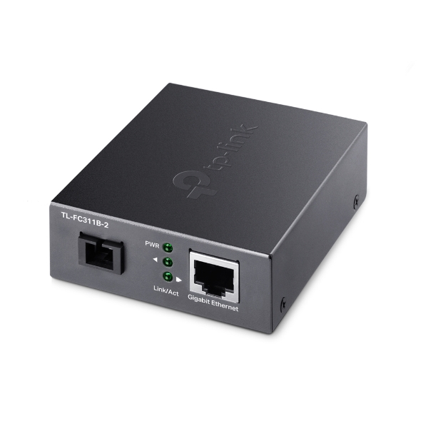 TP-Link TL-FC311B-2 Gigabit WDM Media Converter - IEEE 802.3u 1550nm 2KM (Compatible with TL-FC311A-2)