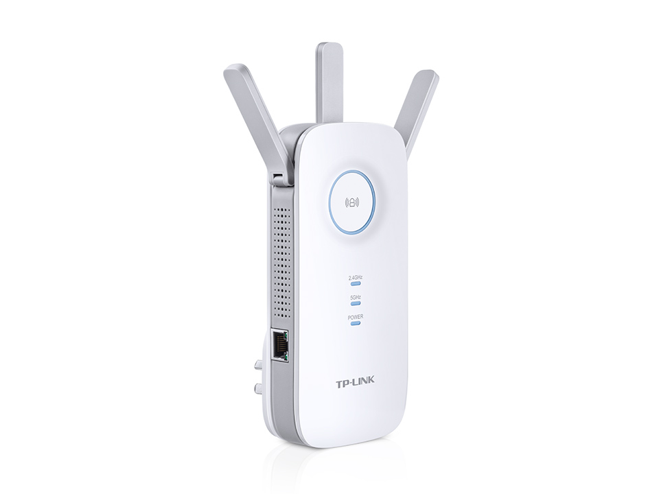 TP-Link RE450 AC1750 1750Mbps Wi-Fi Range Extender 450Mbps@2.4GHz 1300Mbps@5GHz 1Gbps LAN Port 3xAntennas ~RE580D RE590T