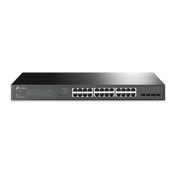 TP-Link TL-SG2428P JetStream 28-Port Gigabit Smart Switch 24-Port PoE+ 4 1.7Mpps Support Omada SDN, 802.1p CoS/DSCP QOS, Rack Mountable