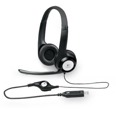 Logitech H390 USB Headset Adjustable,USB,2 Years Noise Cancelling Micophone Headphones In-line Audio Controls Frequency Response: 20Hz ~ 20KHz(L)