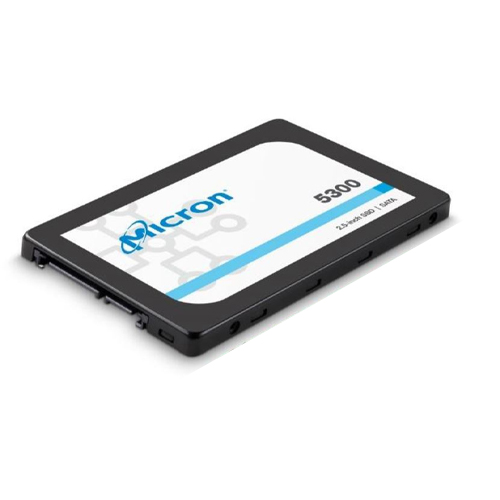 Micron 5300 MAX 3.84TB 2.5' SATA Enterpise SSD 540R/520W MB/s 95K/70K IOPS 24528TBW 5DWPD 3M hrs MTTF AES 256-bit encryption Server Data Centre 5yrs