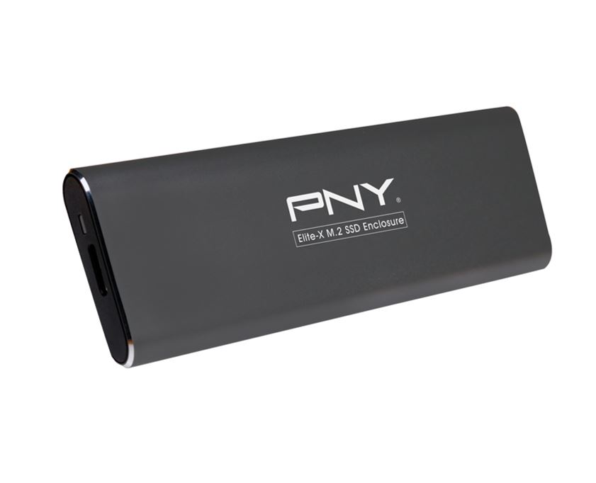 PNY Pro Elite External Portable SSD Enclosure Case 1000MB/s 10Gbps PCIe M.2 to USB3.2 Gen 2 USB-C USB-A for PC Macbook PS4 PS5 Xbox One Android iPad