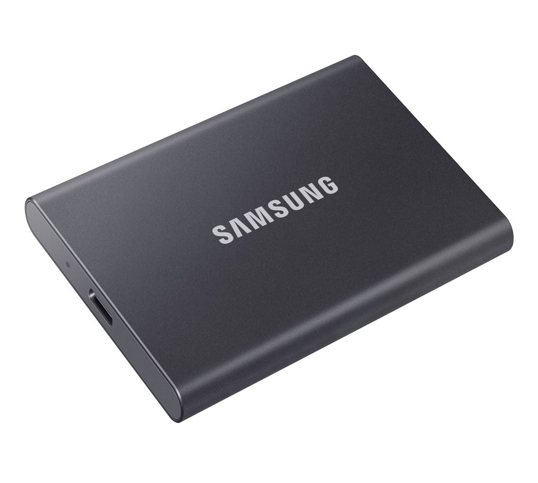 Samsung T7 2TB Portable External SSD 1050MB/s 1000MB/s R/W USB3.2 Gen2 Type-C 10Gbps V-NAND Shock Resistant Password Protection Win Mac 3yrs wty